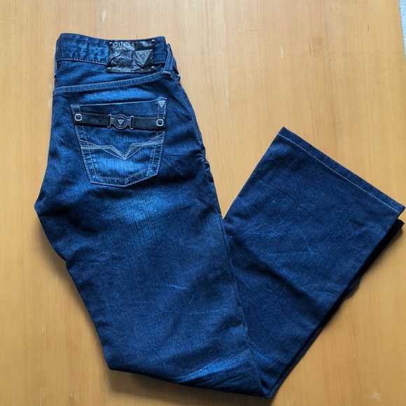Dark Washed Guess Premium Jeans - Picture 2 of 4